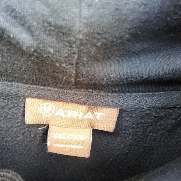 Ariat Black Hoodie Men's Size XXL - Picture 3 of 8
